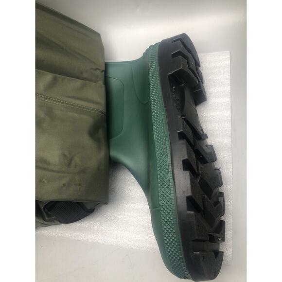 FishingSir Unisex Neoprene Fishing Waders Insulated Cleated Bootfoot Green 13 - Picture 8 of 16